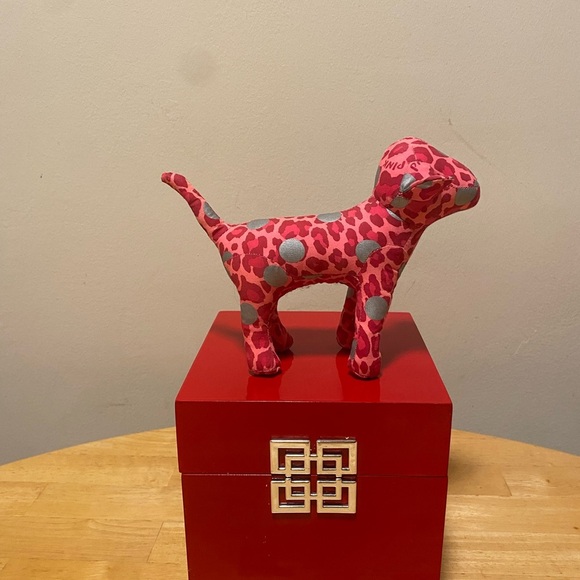 Victoria's Secret Pink Plush Dog Collectible Leopard Cheetah Polka Dot VS - Picture 3 of 4